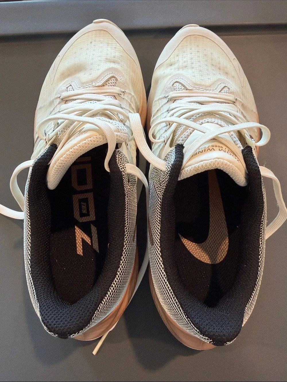 Nike Zoom Winflo 8 Women’s Running Shoes White Metallic Bronze